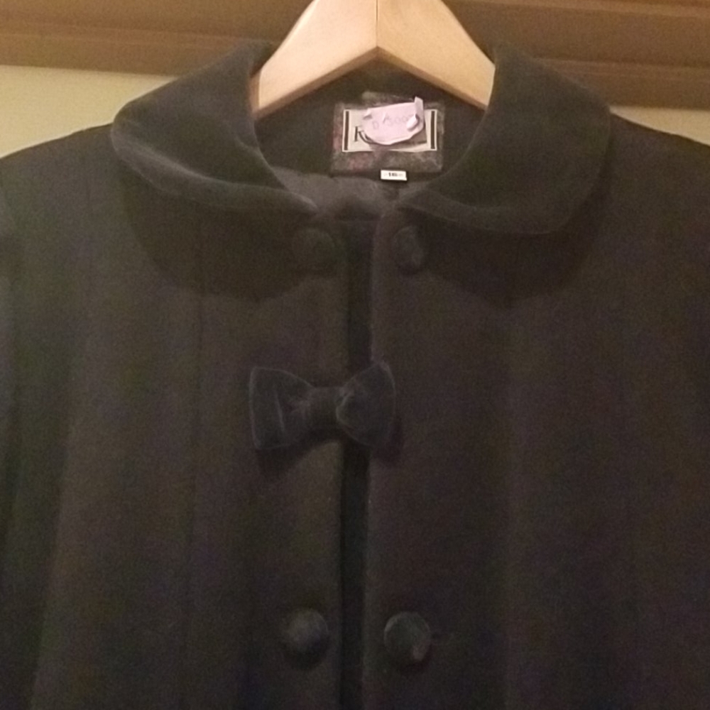 Rothschild girls coat sz 16 Navy EUC